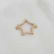 Charm Star Silhouette 0.85gr / 3/4 in / 18K Yellow Gold %