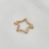 Charm Star Silhouette 0.9gr / 3/4 in / 18K Yellow Gold %