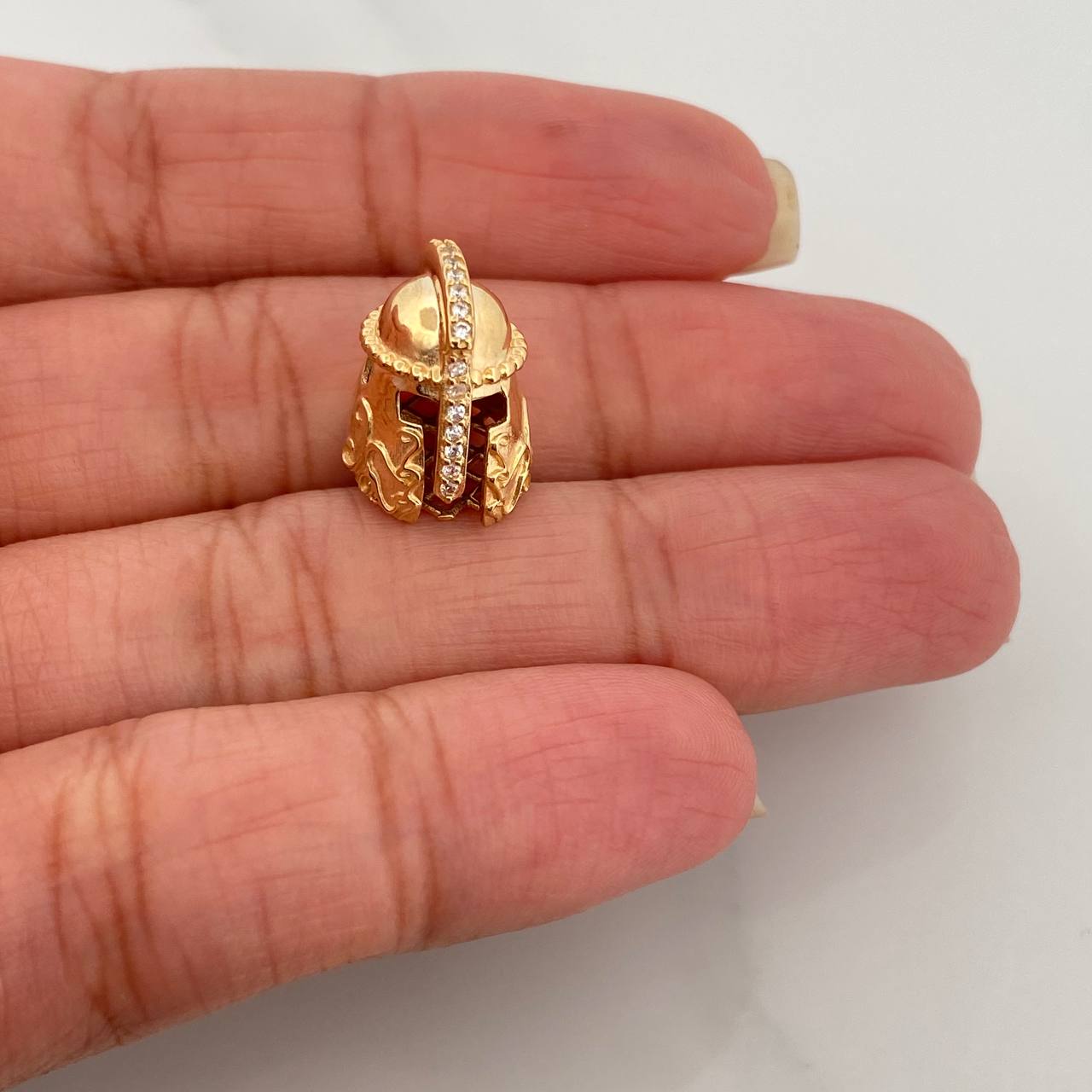 Herraje Casco Espartano 3.1gr / 1/2 in / Oro Amarillo 18K %