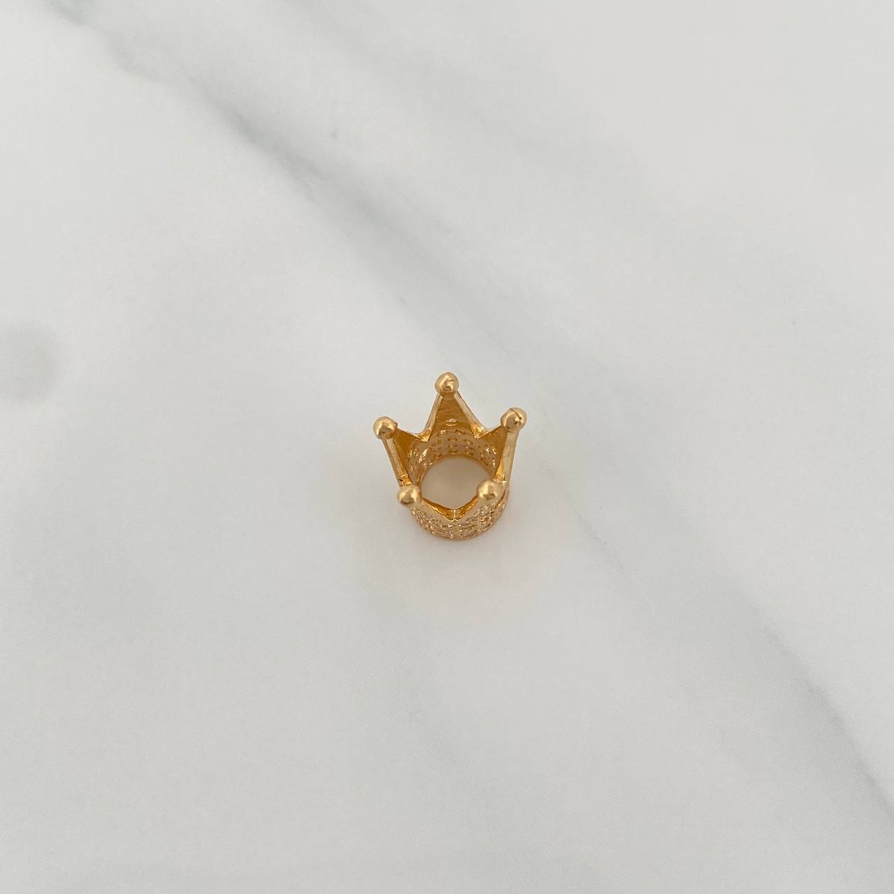 Charm Crown 1.4gr / 1/2 in / 18K Yellow Gold %