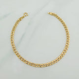 Pulso Cubano 2.7gr / 8 1/4 in / 3.2mm Oro Amarillo +1 18K $