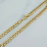 Pulso Cubano 2.9gr / 8 1/4 in / 3.98mm Oro Amarillo +1 18K $