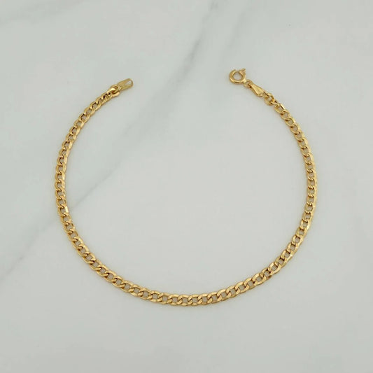 Bracelet Cuban 1.8 g / 8 in / 3.2 mm 18K Yellow Gold