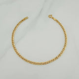 Pulso Cubano 1.85gr / 7 3/4 in / 2.85mm Oro Amarillo +1 18K $