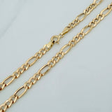 Cadena Figaro 7.5gr / 28 1/4 in / 4.14mm Oro Amarillo +1 18K $