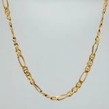 Cadena Figaro 18.6gr / 24 1/4 in / 3.7mm Oro Amarillo +1 18K $