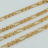 Cadena Figaro 18.6gr / 24 1/4 in / 3.7mm Oro Amarillo +1 18K $