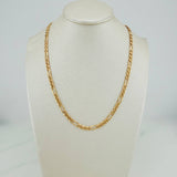 Cadena Figaro 18.6gr / 24 1/4 in / 3.7mm Oro Amarillo +1 18K $