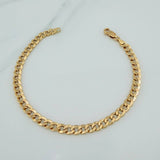 Pulso Cubano 3.9gr / 8 in / 4.9mm Oro Amarillo +1 18K $