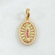 Dije Virgen de Guadalupe Ovalo Filigrana 2.35g / 1 in Oro Amarillo 18K