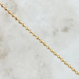 Cadena Militar 14.35gr / 50cm / 3mm Diamantada Oro Amarillo +3 18K