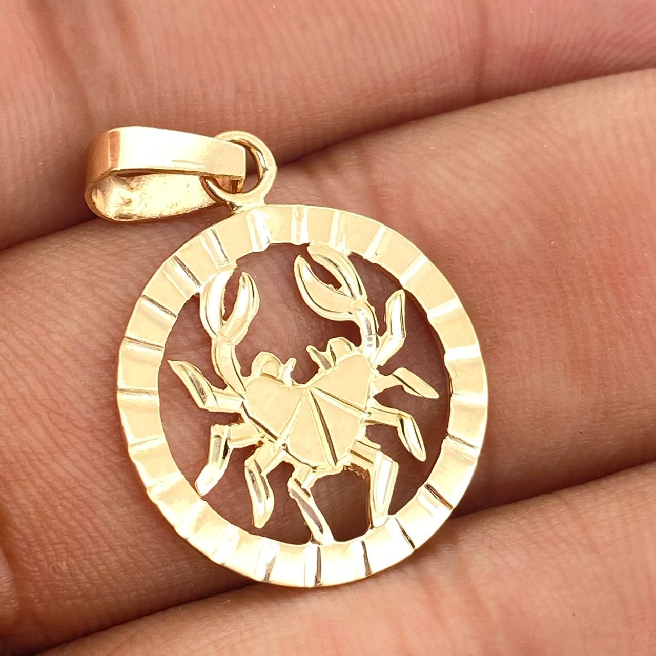 Crab Pendant 2gr / 1 1/4 in / Yellow Gold 18K %