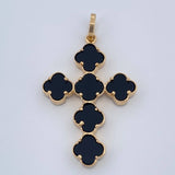 Dije Cruz Trebol 2.6gr / 1 1/2 in / Oro Amarillo Nac.Esp. 18K &