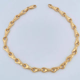 Tobillera Espiga Rustica 4.75gr / 9 1/4 in / 5.15mm Oro Amarillo 18K %