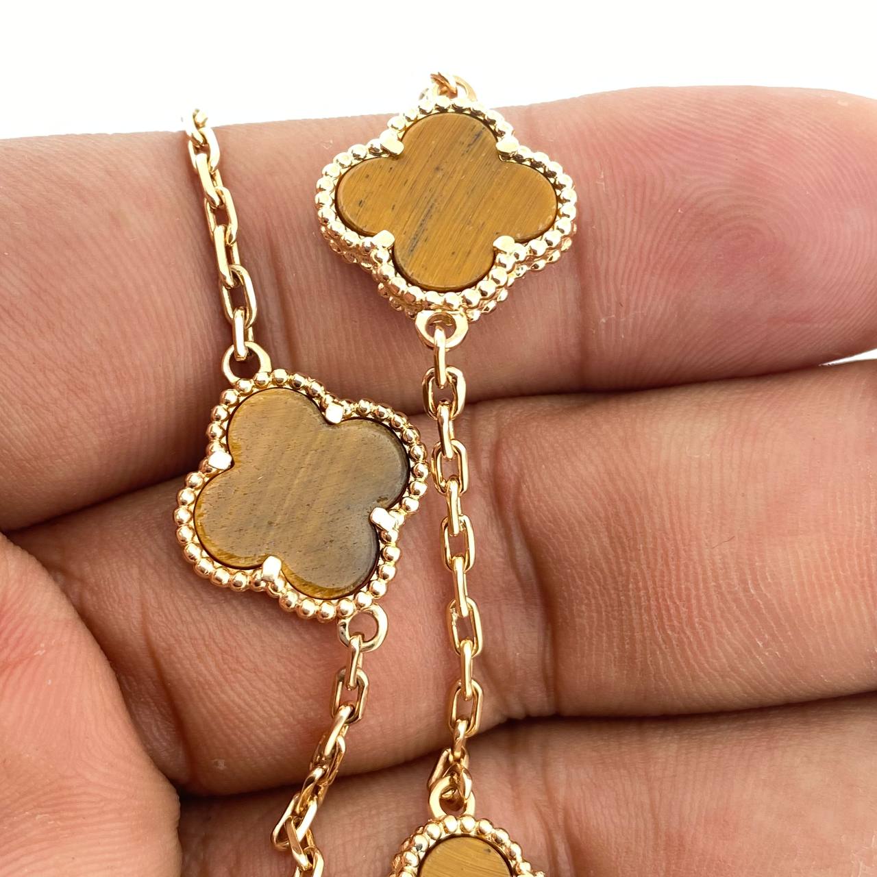 Cadena Trebol Cajon 31.05gr / 19 1/4 in / 2.5mm Oro Amarillo Nac.Esp. 18K %