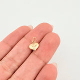 Dije Corazón 0.25gr / 1/2 in / Oro Amarillo 18K ©