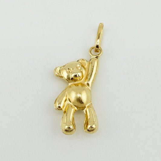 Dije Oso Manito Arriba 0.6gr / 3/4 in / Oro Amarillo 18K