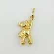 Dije Oso mano arriba 0.35g / 3/4 in Oro Amarillo 18K