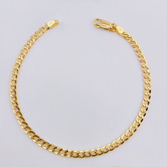 Pulso Cubano 2.75gr / 7 1/4 in / 3.3mm Oro Amarillo +1 18K ©