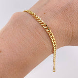 Pulso Cubano 1.7gr / 6 1/2 in / 2.8mm Oro Amarillo +1 18K