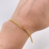 Pulso Cubano 1.9gr / 7 1/4 in / 2.7mm Oro Amarillo +1 18K ©