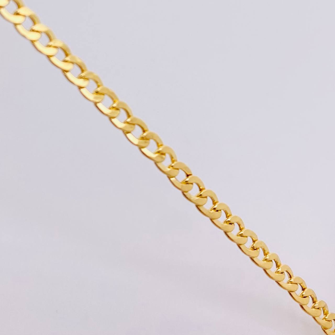 Cuban Links Bracelet 2.75gr / 7 1/4 in / 3.3mm Yellow Gold +1 18K *