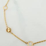 Pulso Modulable Aro Seguido Circulos 1.7 g / 7 3/4 in - 6 3/4 in / 1.19 mm Oro Amarillo 18K