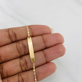 Pulso Modulable Escalera Plana Placa Rectangular 1.4 g / 7 in - 6 in / 1.5 mm Oro Amarillo 18K