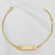 Pulso Modulable Escalera Placa Rectangular 1.9 g / 6 3/4 in - 6 in / 2 mm Oro Amarillo 18K