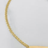 Pulso Modulable Escalera Placa Rectangular 1.95 g / 6 3/4 in - 6 in / 2 mm Oro Amarillo 18K