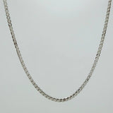 Cadena Veneciana 14.25gr / 23 1/2 in / 2mm Oro Blanco +3 18K $