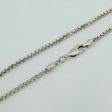 Cadena Veneciana 14.25gr / 23 1/2 in / 2mm Oro Blanco +3 18K $