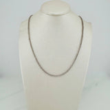 Cadena Veneciana 14.25gr / 23 1/2 in / 2mm Oro Blanco +3 18K $