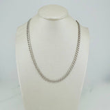 Cadena Cubana 17.8gr / 20 in / 4.4mm Oro Blanco +1 18K $