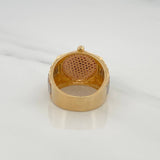 Crown Ring 10.55gr / T7 3/4 / Three Golds 18K $