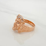 Anillo Rostro De Cristo 14.4gr / T10 3/4 / Oro Rosa 18K $