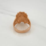 Anillo Rostro De Cristo 14.4gr / T10 3/4 / Oro Rosa 18K $