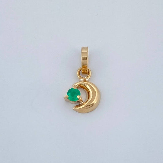Dije Figura Luna 0.25gr / 1/2 in / Oro Amarillo 18K %