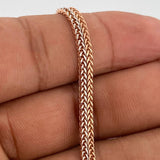 Cadena Franco 5.5gr / 23 1/2 in / 1.75mm Dos Oros Blanco Rosa +3 18K %