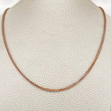 Cadena Franco 5.4gr / 23 1/2 in / 1.75mm Dos Oros Blanco Rosa +3 18K %