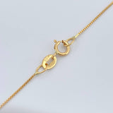 Cadena Veneciana 0.95gr / 17 3/4 in / 0.55mm Oro Amarillo +3 18K %