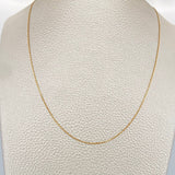 Cadena Veneciana 0.95gr / 17 3/4 in / 0.55mm Oro Amarillo +3 18K %
