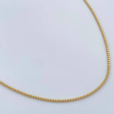 Cadena Veneciana 1.45gr / 17 3/4 in / 0.86mm Oro Amarillo +3 18K %