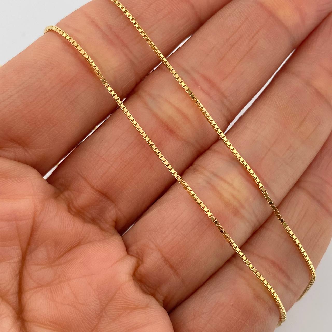 Cadena Veneciana 1.45gr / 17 3/4 in / 0.86mm Oro Amarillo +3 18K %