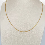 Cadena Veneciana 1.45gr / 17 3/4 in / 0.86mm Oro Amarillo +3 18K %