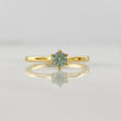Anillo Solitario Moisanita 0.20 pts 1.75g / T7 1/2 Oro Amarillo 18K