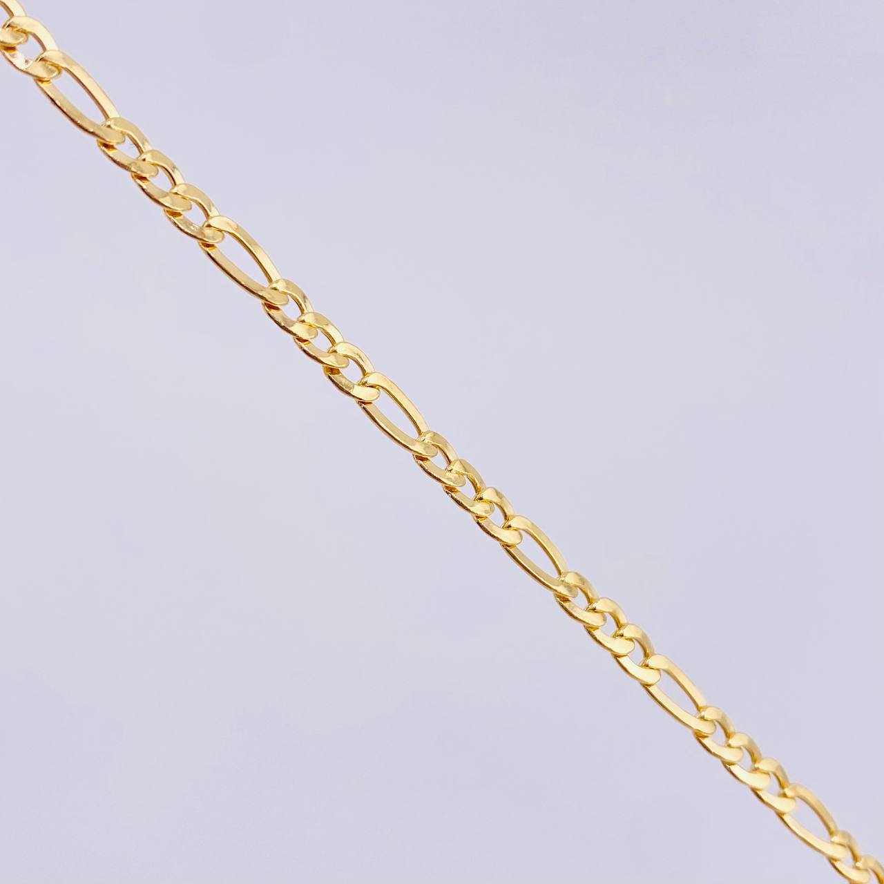 Tobillera Figaro 2.75gr / 9 3/4 in / 1.7mm Oro Amarillo +1 18K