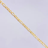 Tobillera Figaro 2.75gr / 9 3/4 in / 3.3mm Oro Amarillo +1 18K ©