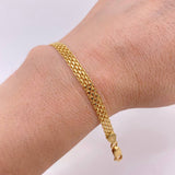 Pulso Chino 5.4gr / 7 1/2 in / 4.8mm Oro Amarillo +1 18K