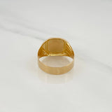 Anillo Sello Cruz 3.3gr / T10 / Oro Amarillo 18K &